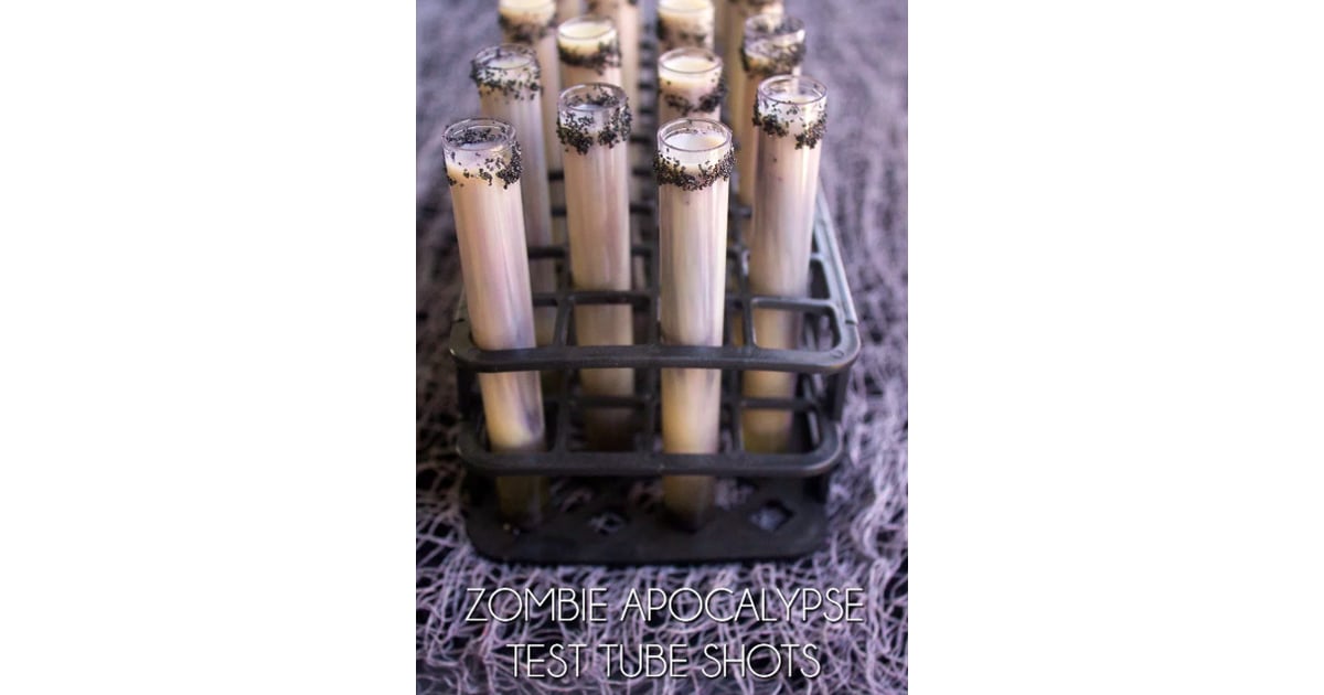 Zombie Apocalypse Test Tube Shots Halloween Shot Recipes POPSUGAR
