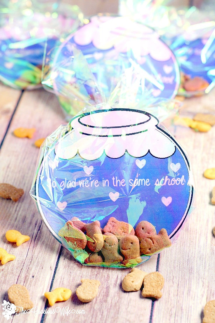 DIY Printable Fishbowl Valentines