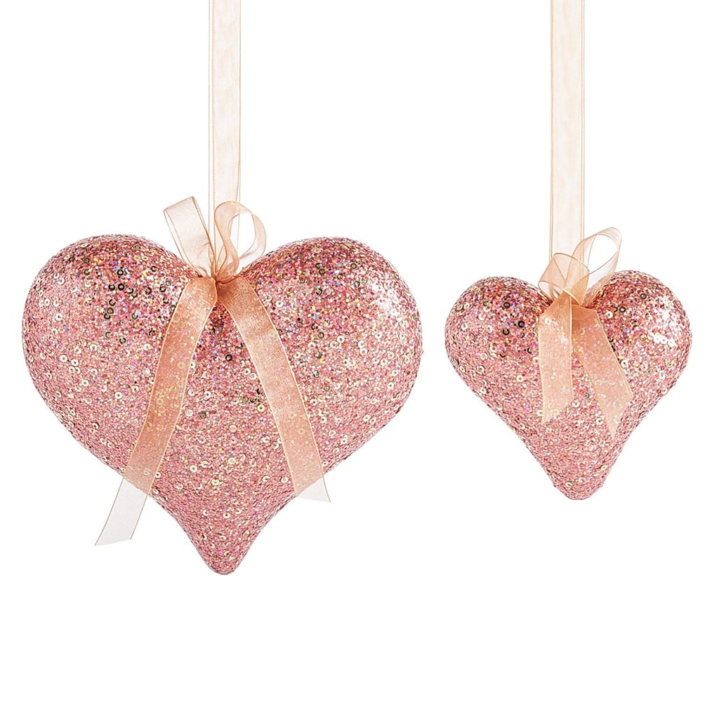 Glittered Pink Hearts Set