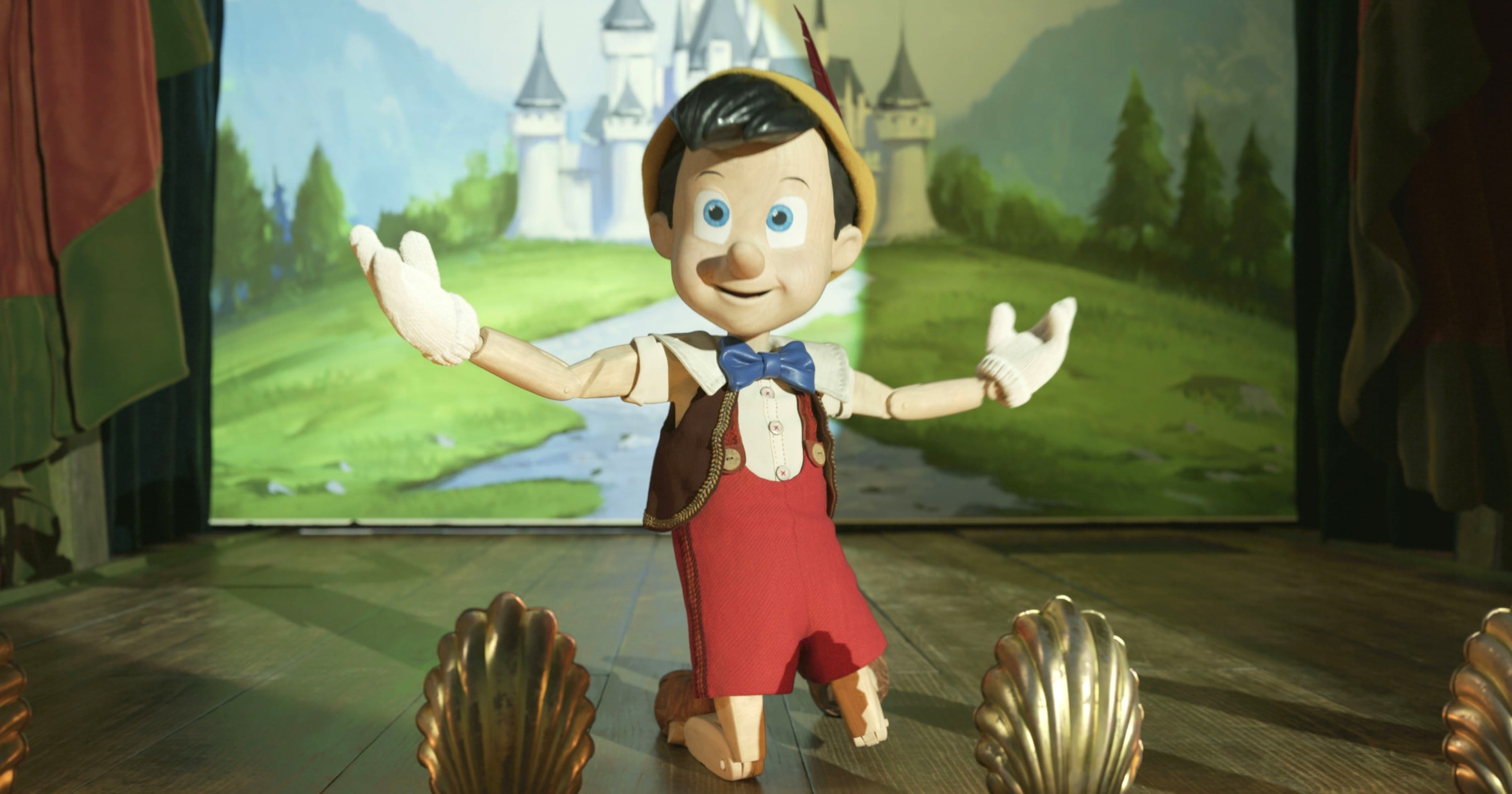 Lot marionnettes à main Pinocchio et compères -LWS-479
