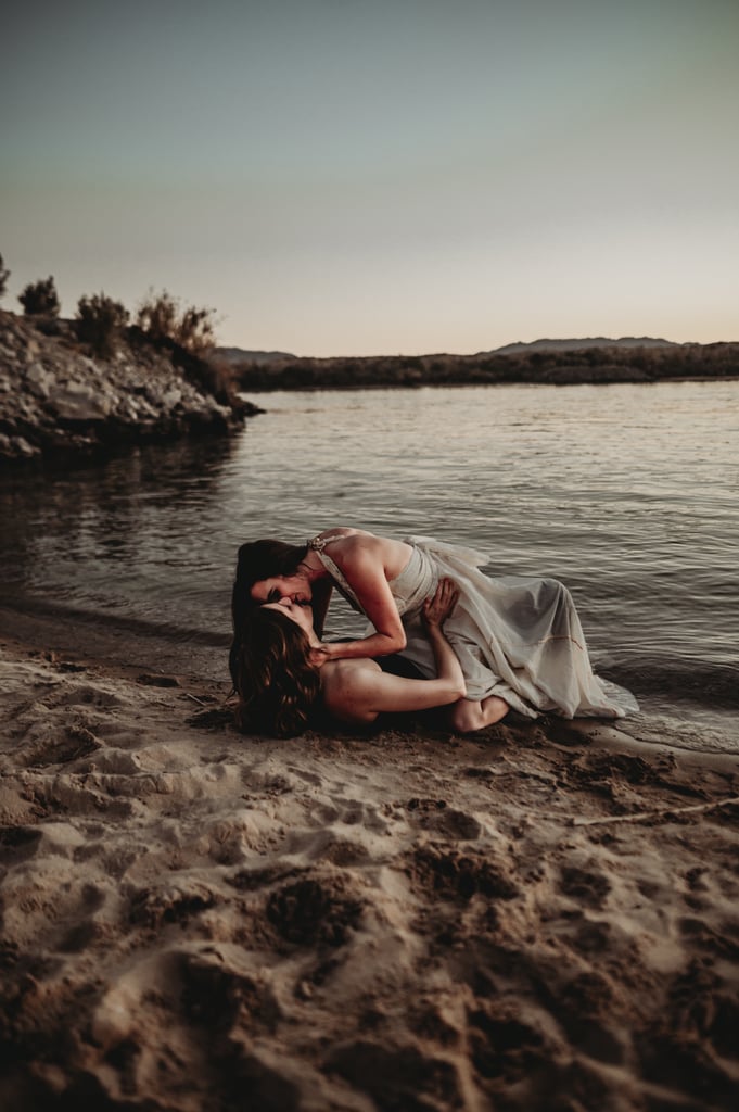 Sexy River Beach Engagement Photo Shoot