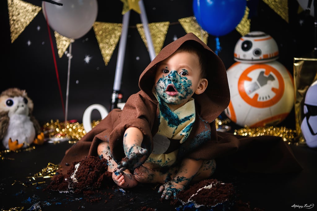 Star Wars R2-D2 Jedi First Birthday Cake Smash