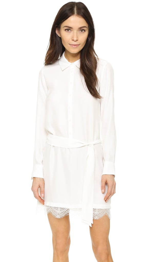 David Lerner Henley Shirtdress with Lace ($275)