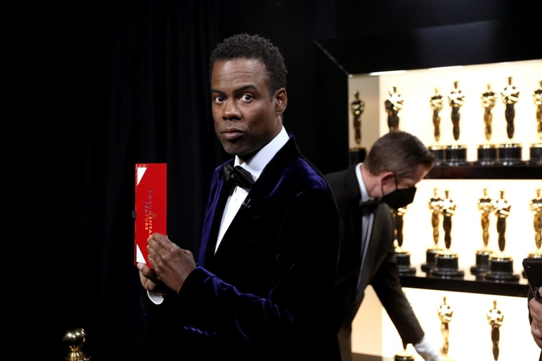 HOLLYWOOD, CALIFORNIA - MARCH 27: In this handout photo provided by A.M.P.A.S.,  Chris Rock is seen backstage during the 94th Annual Academy Awards at Dolby Theatre on March 27, 2022 in Hollywood, California. (Photo by Al Seib/A.M.P.A.S. via Getty Images)