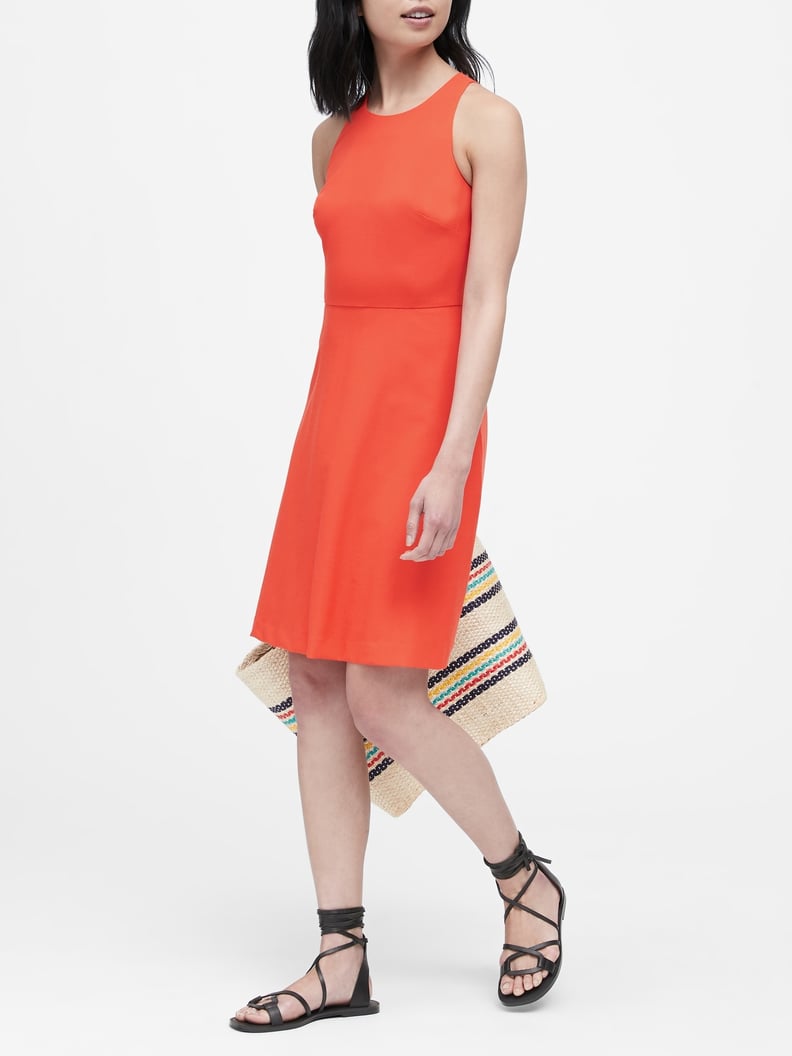 Banana Republic Lightweight Wool Fit-and-Flare Dress