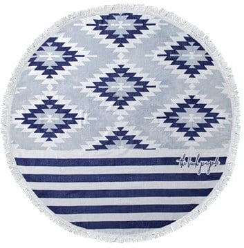 The Beach People Montauk Round Beach Towel ($110)
