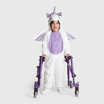 Kids Plush Adaptive Unicorn Halloween Costume 