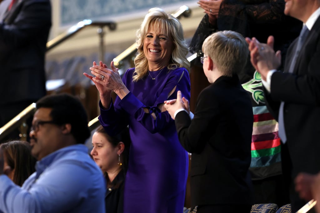 Jill Biden's Blue LaPointe Dress at the State of the Union