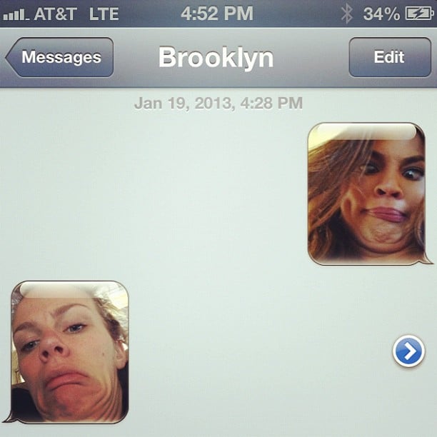 Chrissy Teigen and Brooklyn Decker texted each other silly photos.
Source: Instagram user chrissy_teigen
Chrissy Teigen and Brooklyn Decker texted each other silly photos.
Source: Instagram user chrissy_teigen