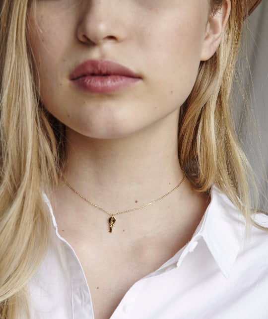 "The Giving Keys employs those transitioning out of homelessness, which makes each piece of jewelry sold extra special. I have my eyes set on the dainty petite "Dream" necklace ($54). Look good and do good? I'm sold." — ML