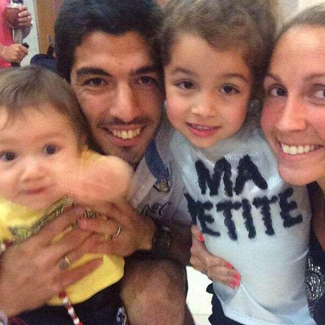 Luis Suarez Uruguay The World Cup S Hottest Dads Are Even Bigger Stars In The Eyes Of Their Kids Popsugar Family Photo 6