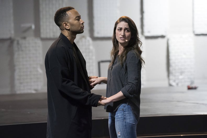 JESUS CHRIST SUPERSTAR LIVE IN CONCERT -- Rehearsals -- Pictured: (l-r) John Legend as Jesus, Sara Bareilles as Mary -- (Photo by: Virginia Sherwood/NBC)