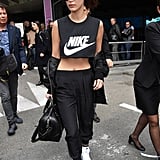 nike track pants bella hadid