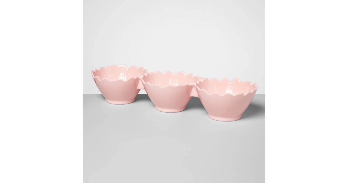 Opalhouse Melamine Triple Dip Floral Serving Bowl The Best Kitchen