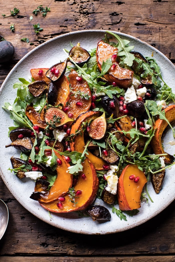 Roasted Squash, Caramelised Fig, and Feta Salad