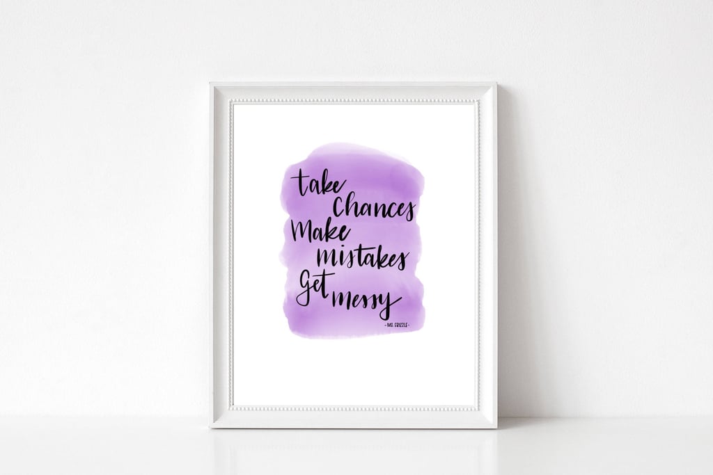 Ms. Frizzle Quote Art ($4) | Magic School Bus Products | POPSUGAR Love