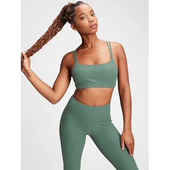 GapFit Sculpt Medium Impact Zip Front Sports Bra