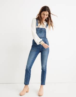 Madewell Tall Skinny Overalls in Jansing Wash