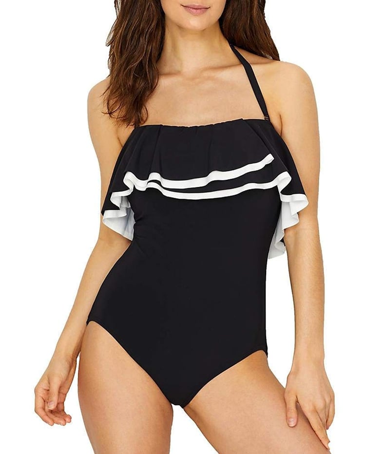 Contours by Coco Reef Bandeau One Piece Swimsuit with Ruffle Detail