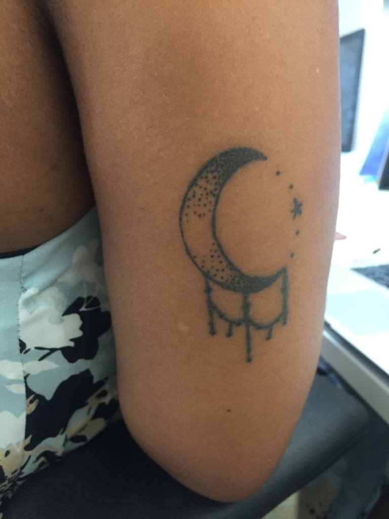 Crescent Moon Arm Tattoo