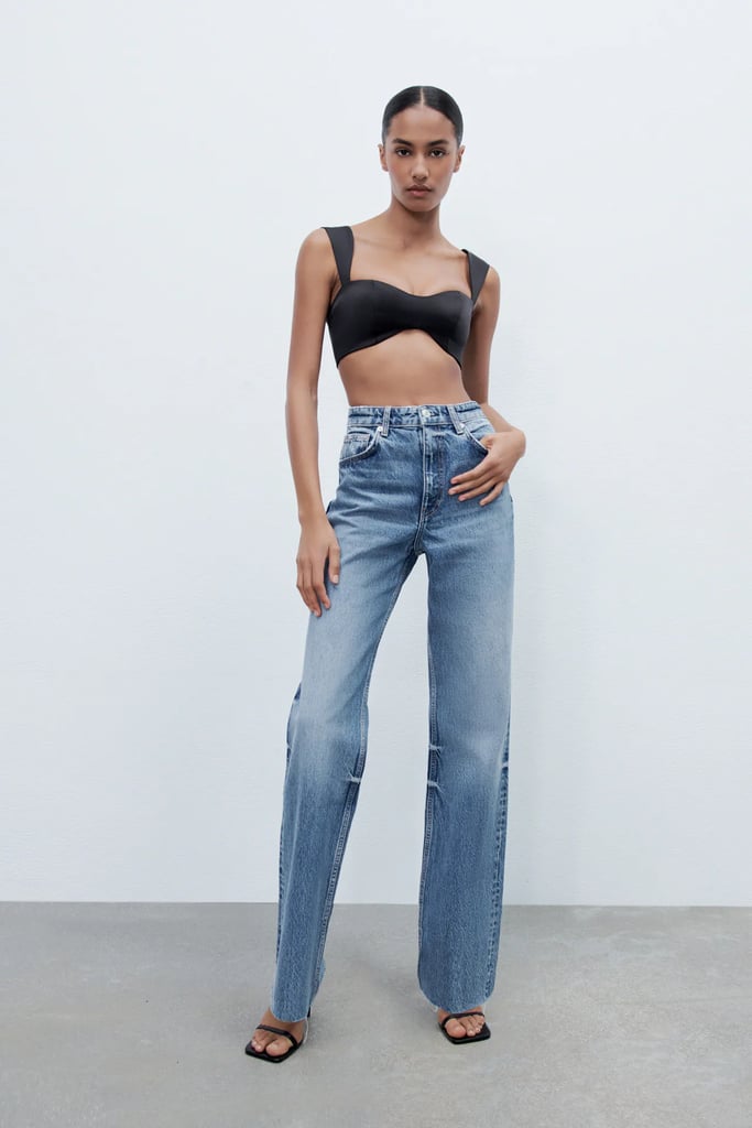 Statement Jeans: Zara Wide Leg Full Length Jeans
