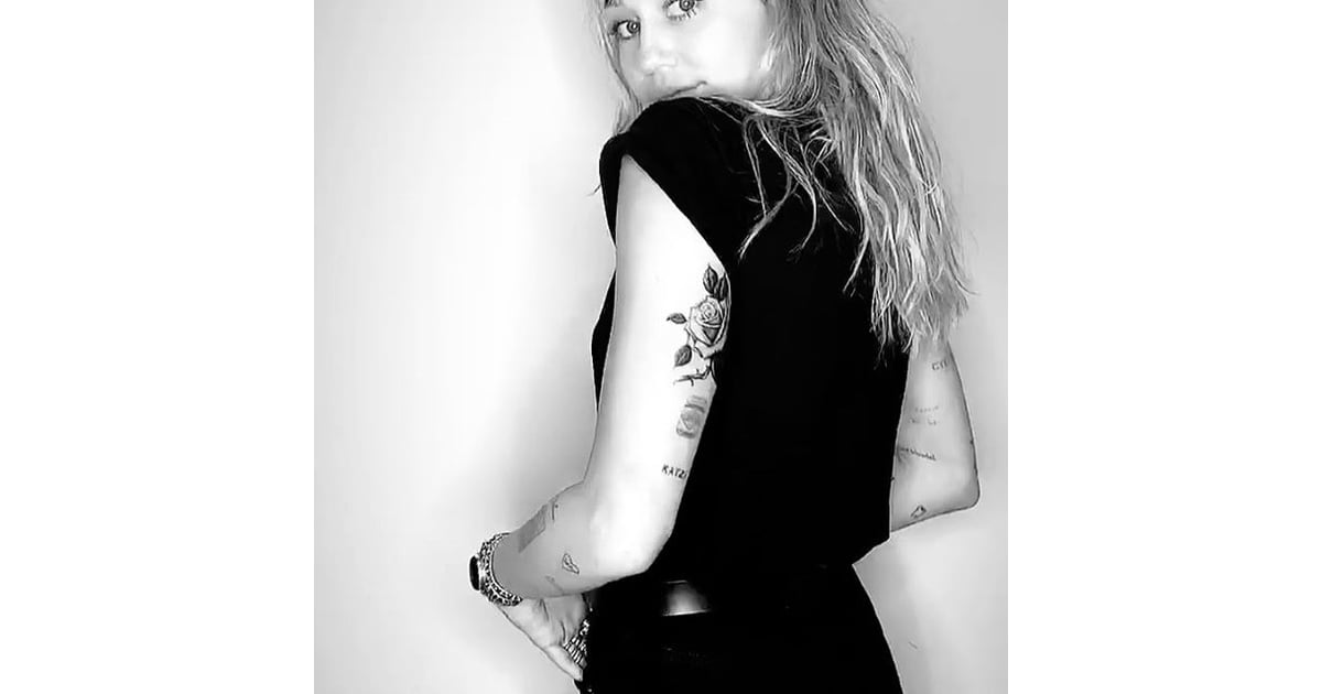 Miley Cyrus Debuts New Rose Tattoo | POPSUGAR Beauty UK Photo 5