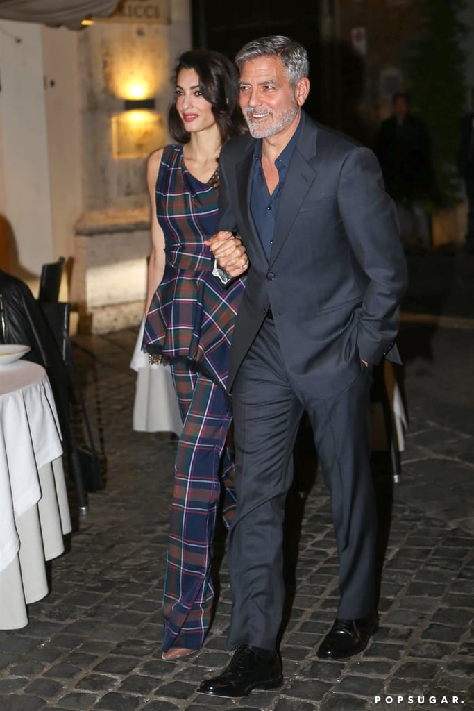 Amal Clooney's Plaid Outfit With George Clooney