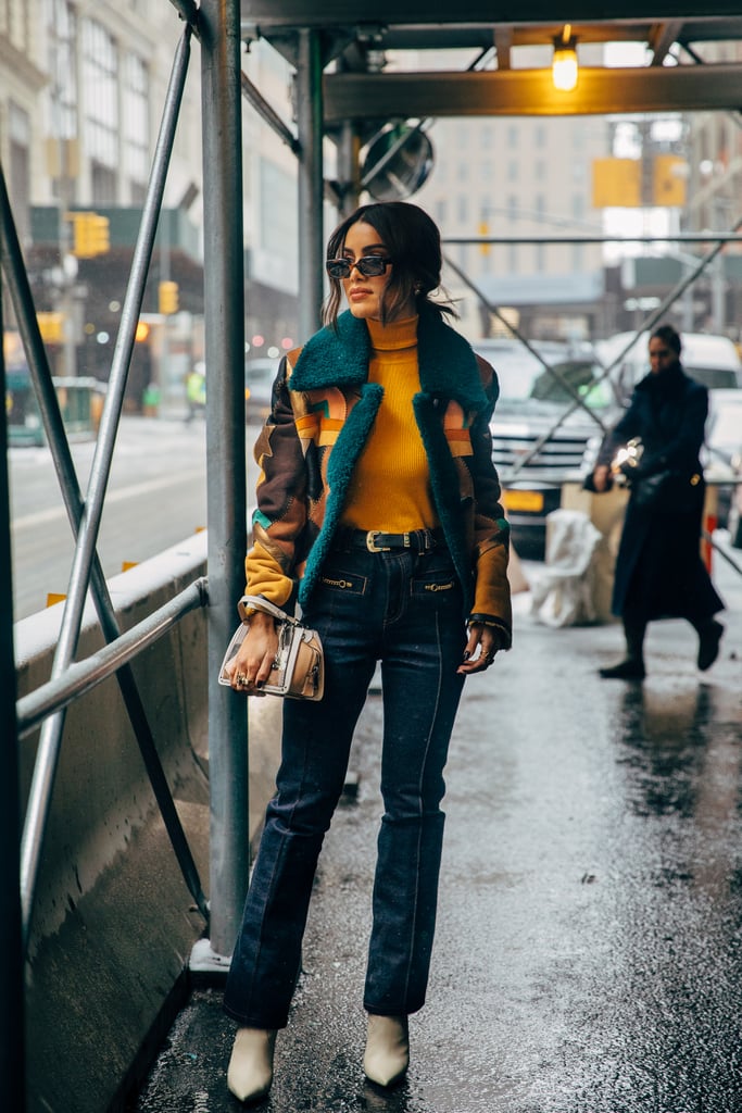 For A 70s Look Style Flared Denim And White Boots How To Style