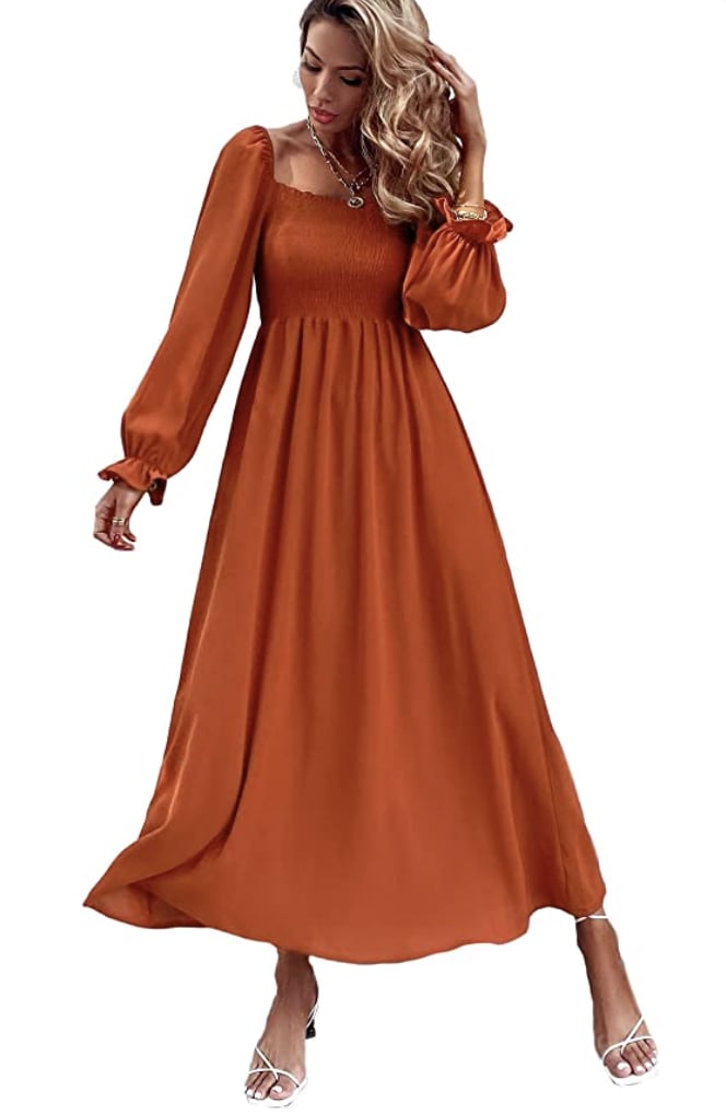 一个Cottagecore-Inspired连衣裙:Floerns那种波西米亚风格上的荷叶边袖连衣裙