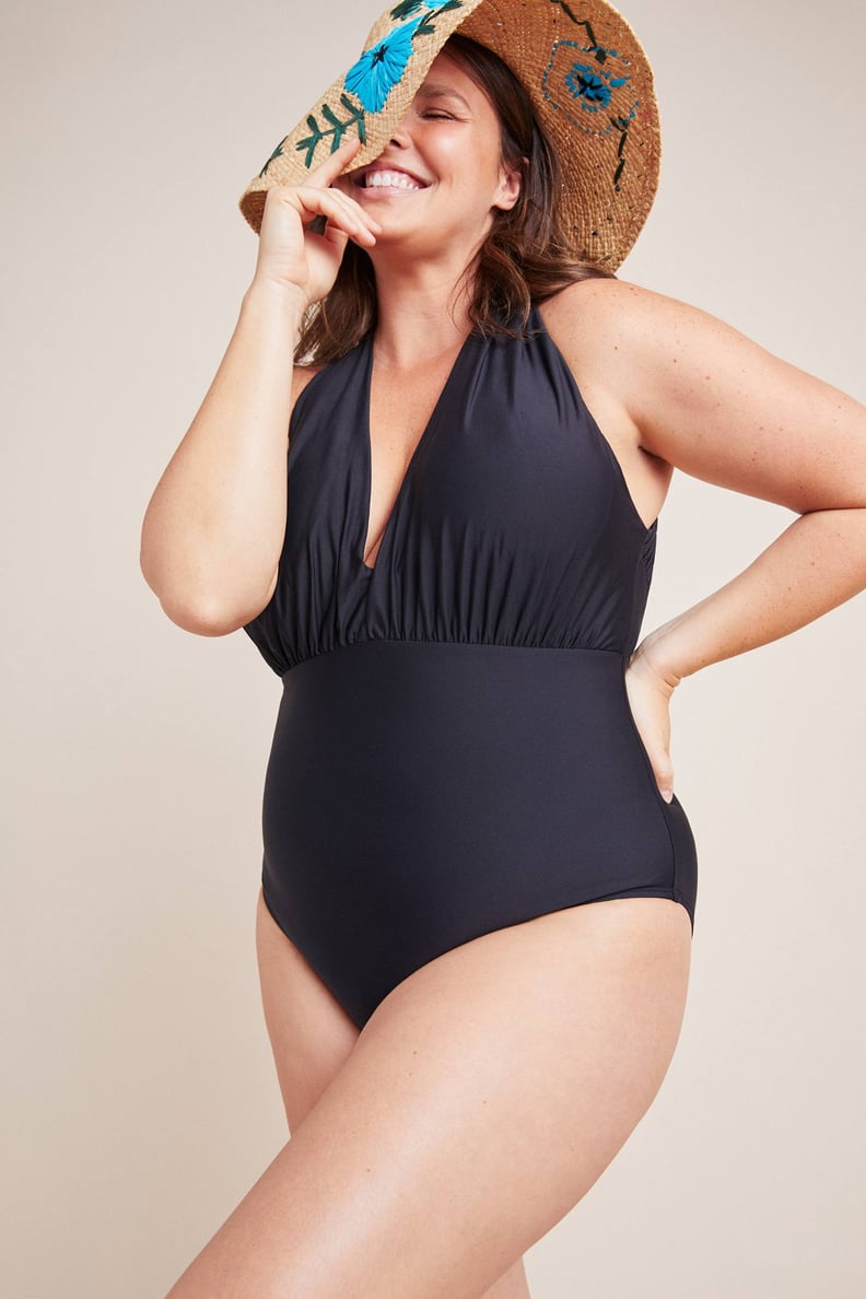 Anthropologie Plunge One-Piece Swimsuit