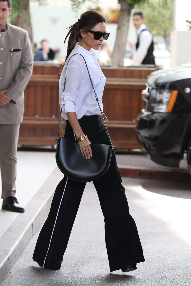 She Wore a Pair of Black Wide-Leg Pants