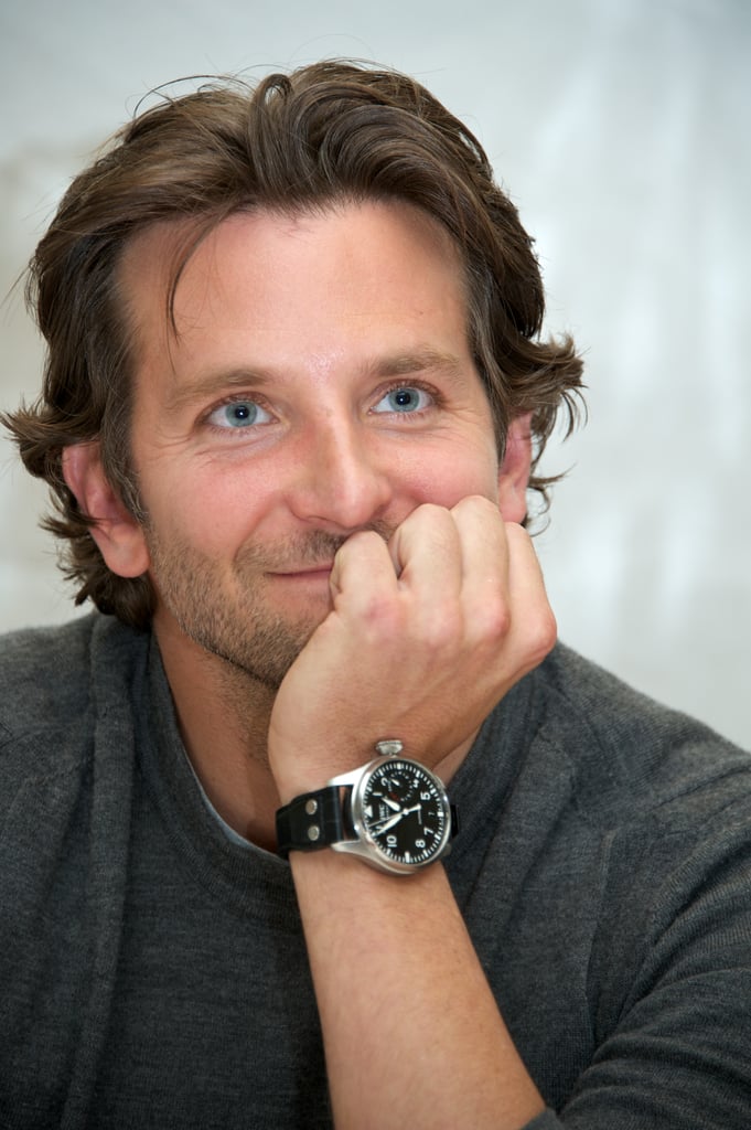 This is Bradley promoting Silver Linings Playbook in Toronto, Canada, in September 2012, but we like to think that this is how he would look if we were across from him at a table . . . at a restaurant . . . on a date.