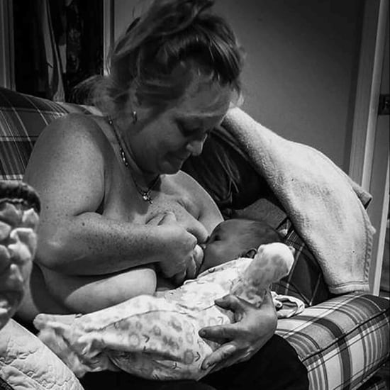 Photo of a Grandmother Breastfeeding Her Granddaughter