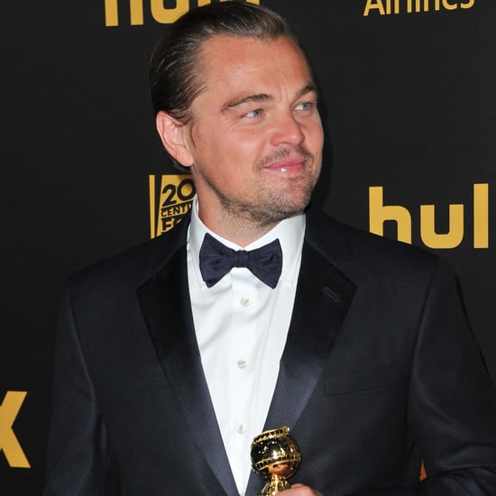 Leonardo DiCaprio and Lady Gaga Golden Globes Moment 2016