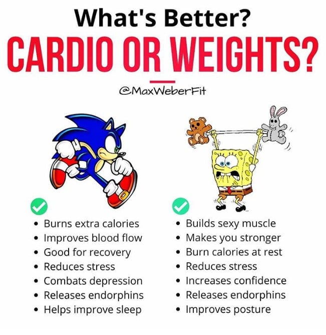 Cardio Versus Weight Lifting For Weight Loss Popsugar Fitness 