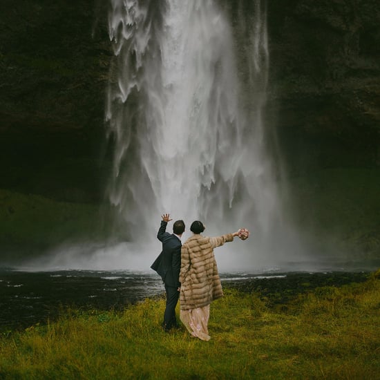 冰岛的冬季婚礼照片