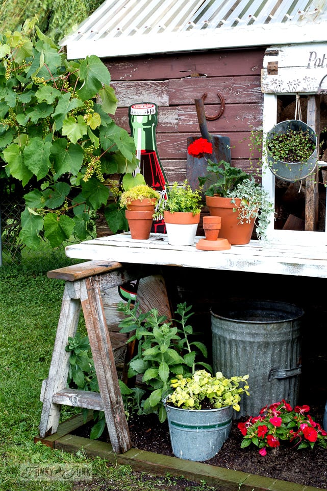 Rustic Potting Station