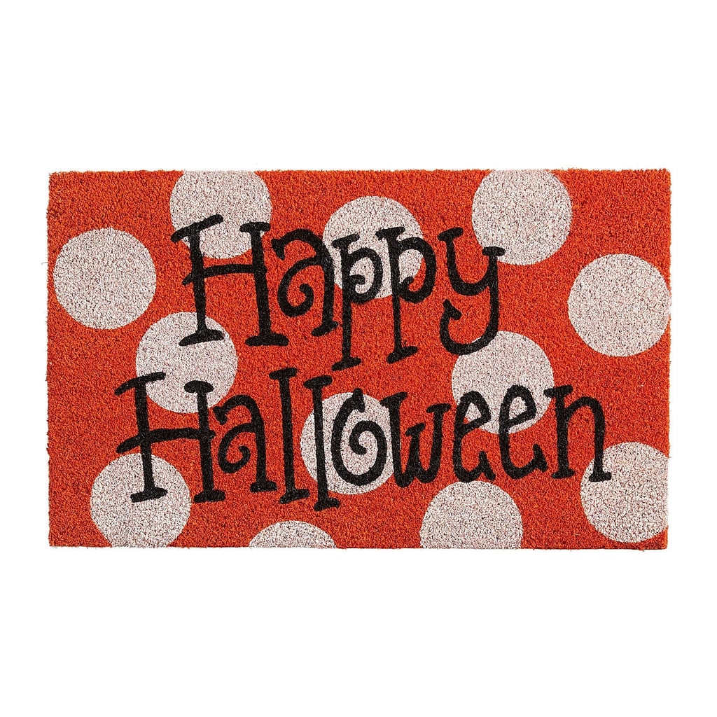 Happy Halloween Orange Doormat