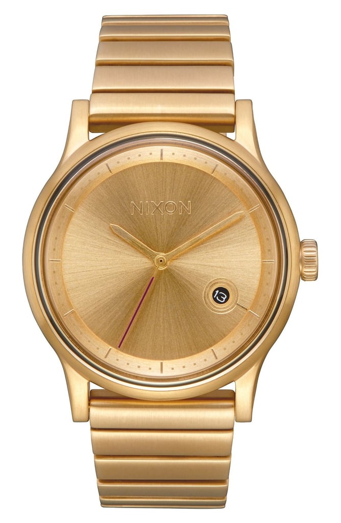Is it a bracelet or a watch? The gold Nixon Station Bracelet Watch ($250) seems to be both.