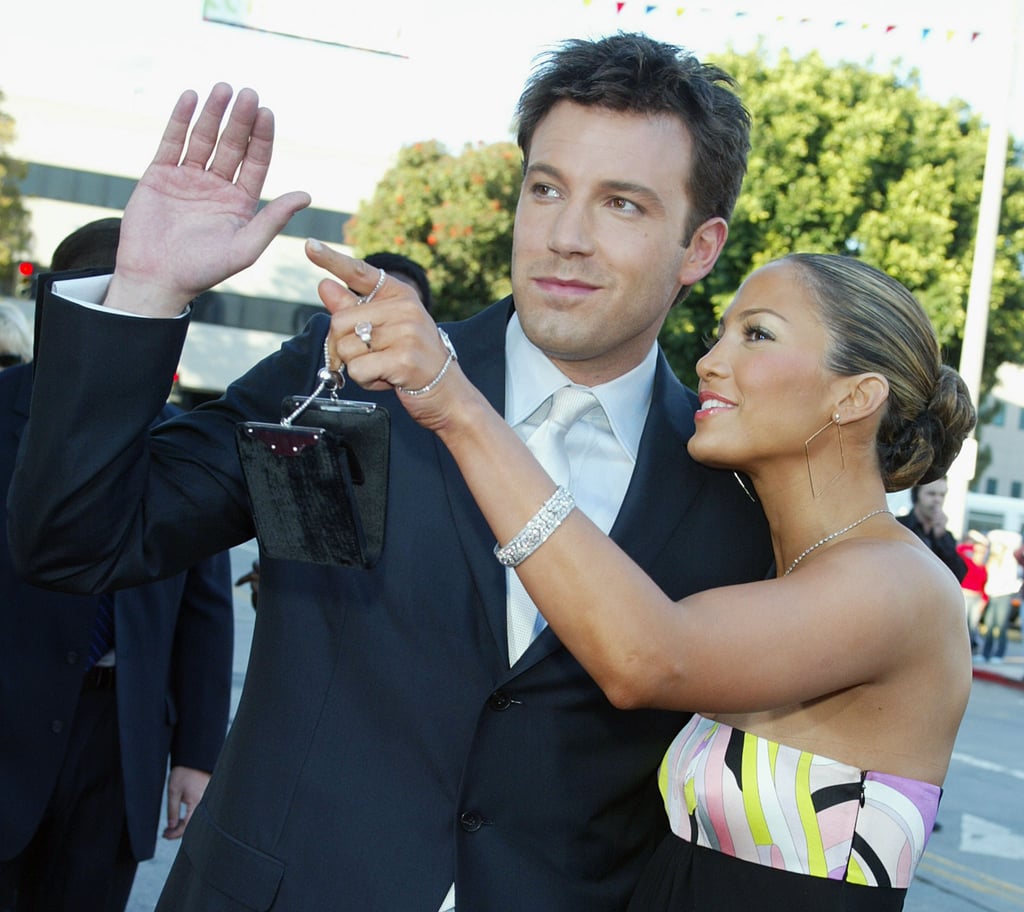 Jennifer wearing the Harry Winston ring at the 2003 premiere of Daredevil in LA.