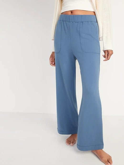 Old Navy, Pants & Jumpsuits, Old Navy Highwaisted Ribknit Split Flare  Lounge Pants For Women New