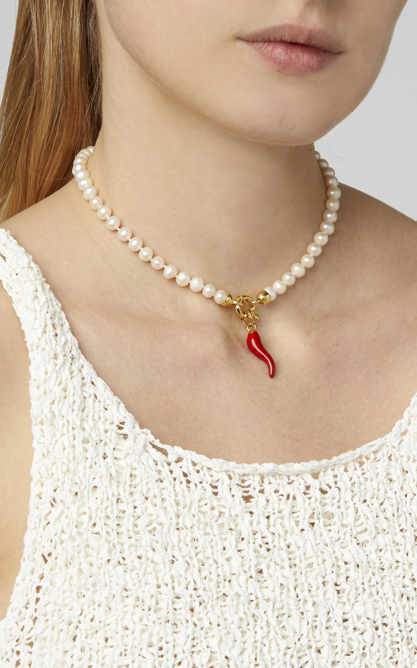 Timeless pearly letter necklace on sale