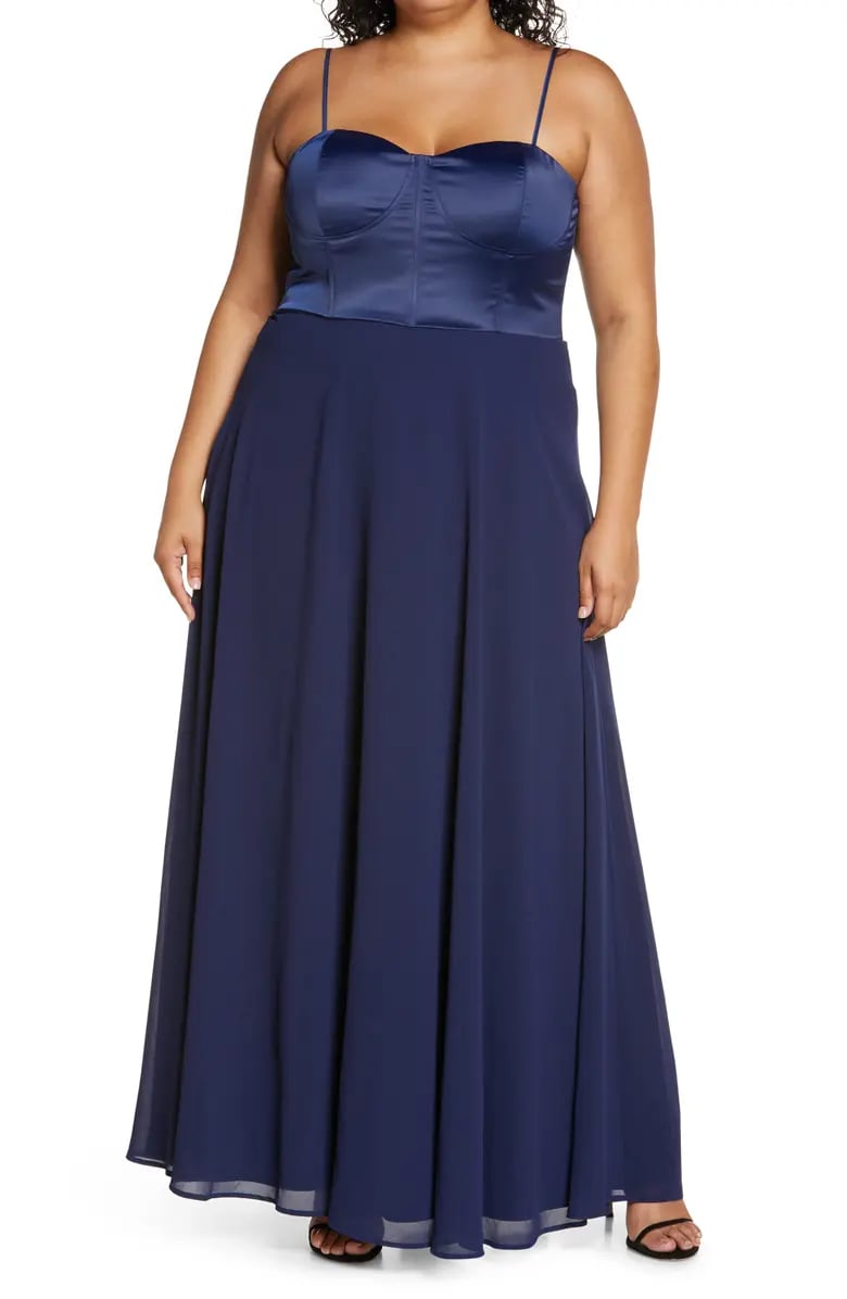 Twirl-Approved: Lulus Best Part of Me Satin Bustier Evening Dress