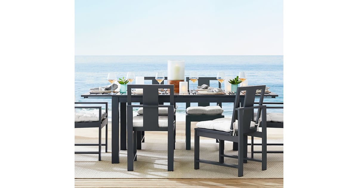 Pottery Barn Indio Metal Extending Dining Table These 23 Outdoor