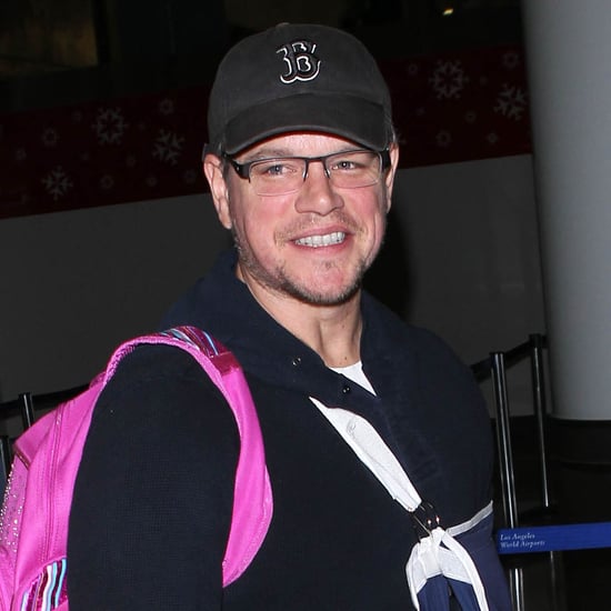 Matt Damon With an Injured Arm at LAX | Pictures