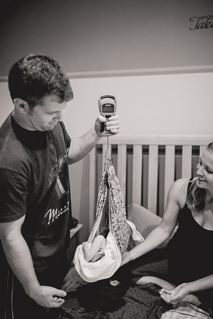 Black and White Photos of a Home Birth