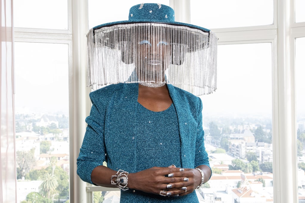 Billy Porter's Blue Sequinned Outfit at the Grammys 2020