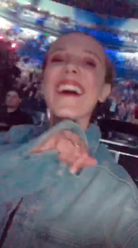 Millie Bobby Brown Singing On Stage With Maroon 5 Popsugar Entertainment