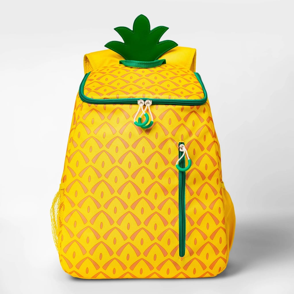 20 Can Non Quilted Backpack Cooler Pineapple