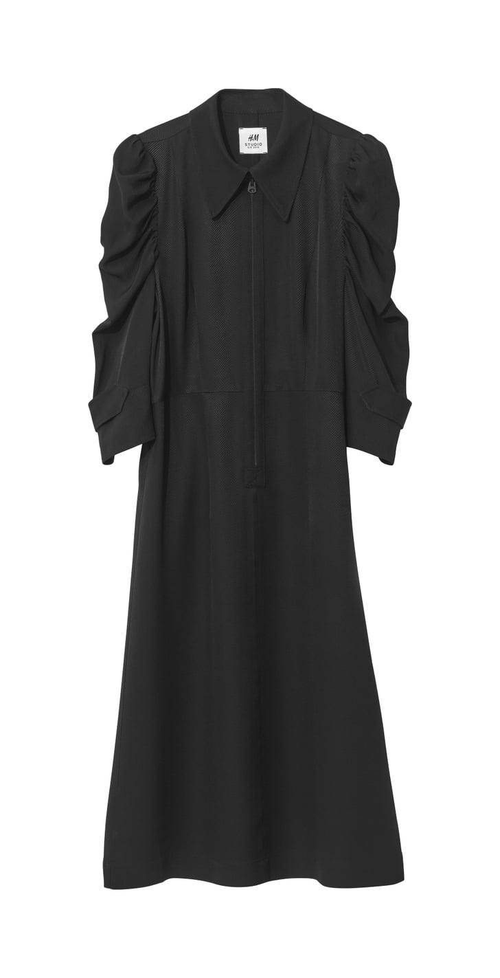 H&M PuffSleeved Dress H&M Fall 2018 Studio Collection POPSUGAR